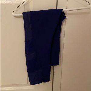 Blue Capri workout leggings